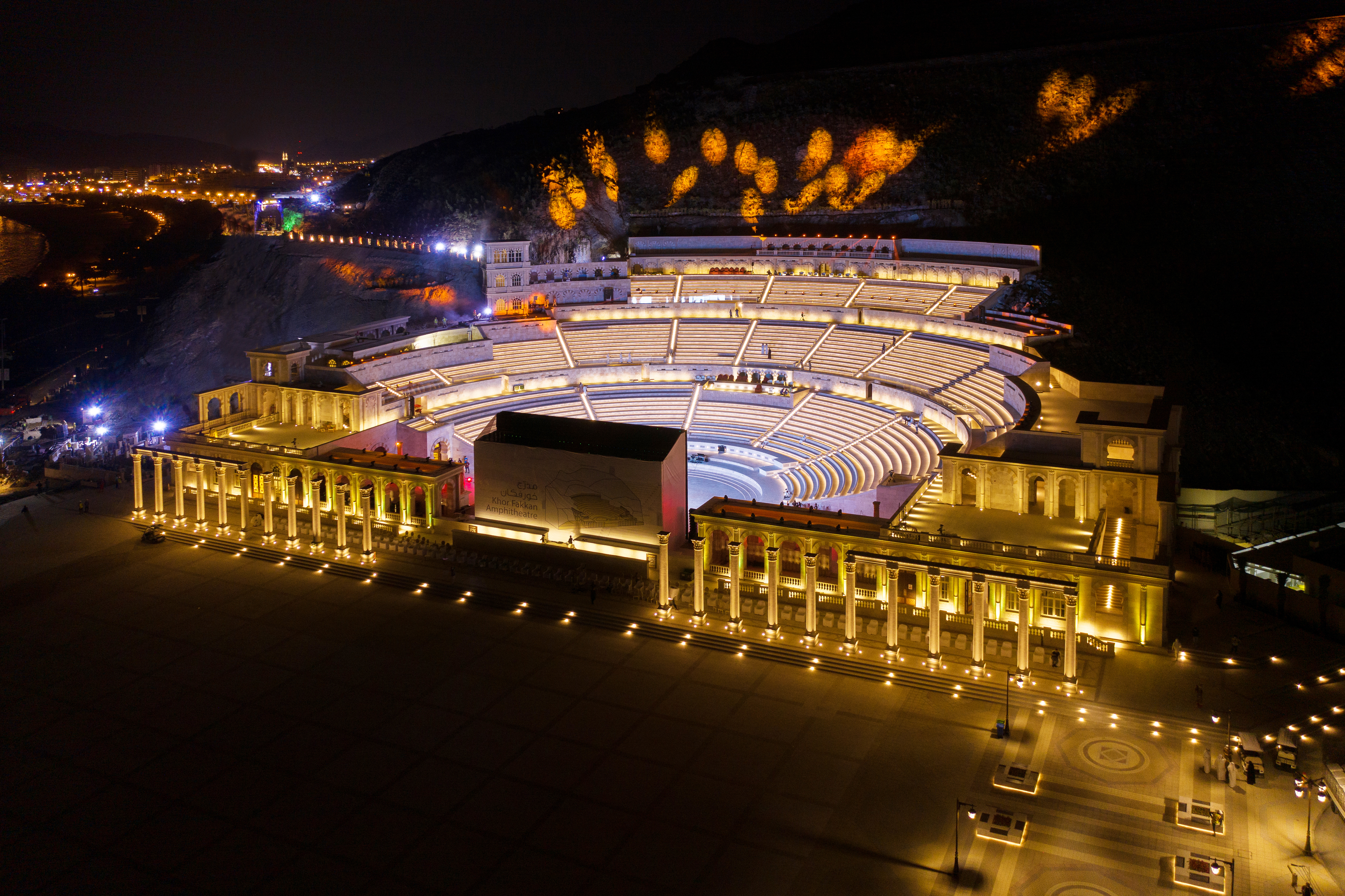 Khorfakkan Amphitheater and Waterfall